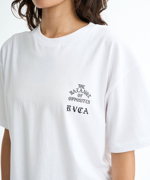 RVCA(ルーカ)の「RVCA ウィメンズ DAISY VA BOX LOGO LOOSE FIT SS TEE Tシャツ 【2026年春夏モデル】(Tシャツ/カットソー・レディース・ホワイト/ピンク系その他/ブラック・LARGE/MEDIUM/SMALL)」の8枚目の写真