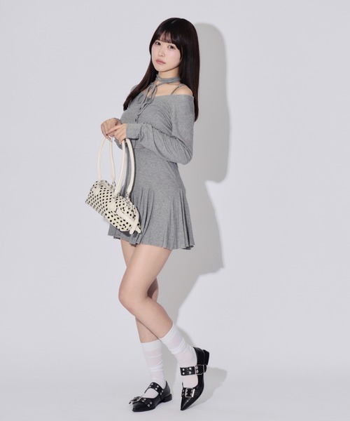 ALLuRing ChaRm(アリュリングチャーム)の「Square Dot Bag / スクエアドットバッグ(ハンドバッグ・レディース・ブラック/ホワイト・FREE)」の6枚目の写真