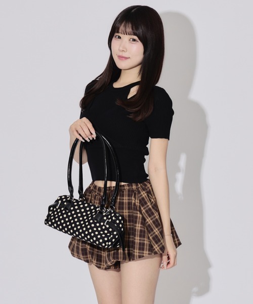 ALLuRing ChaRm(アリュリングチャーム)の「Square Dot Bag / スクエアドットバッグ(ハンドバッグ・レディース・ブラック/ホワイト・FREE)」の17枚目の写真