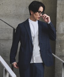 JUNRED（ジュンレッド）の「クロスシャンブレージャケット/セットアップ対応/ストレッチ（スーツジャケット）」