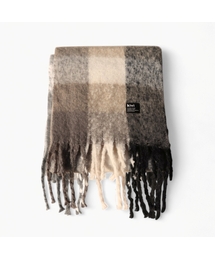 kivi（キヴィ）の「ベーシックチェックブークレマフラー マフラー (6COLOR)（マフラー）」