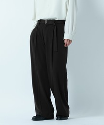 RAGEBLUE | 【LUXURY+EASY】Design Belt Wide Slacks/ラグイージーベルト付きスラックス(スラックス)