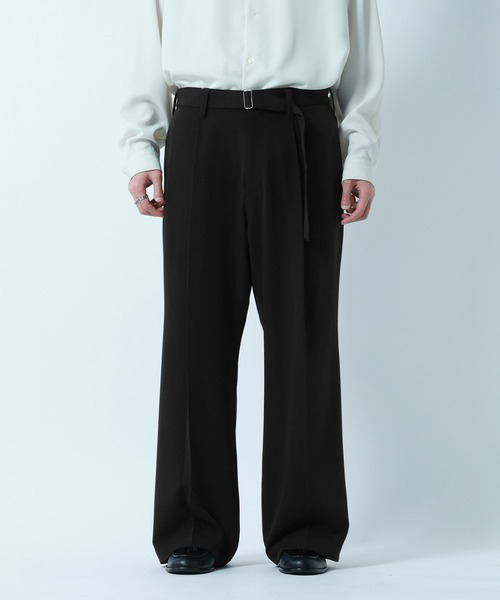 RAGEBLUE（レイジブルー）の「【LUXURY+EASY】Design Belt Wide Slacks/ラグイージーベルト付きスラックス（スラックス・メンズ・ブラック/ネイビー/グレー・LARGE/MEDIUM）」の9枚目の写真
