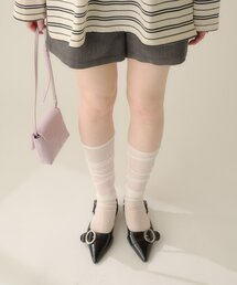 Kastane | 【4色展開】シアーハイソックス(ソックス/靴下)