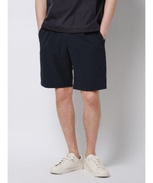 SUIT SQUARE | FLAT タックハーフパンツ ウォッシャブル ストレッチ ドライシアサッカー 無地(スラックス)