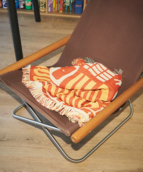 BIRTHDAY BAR（バースデイバー）の「【クリエイター「FLINT MASON」× BIRTHDAY BAR 初コラボ！】POTLUCK PASTA PARTYスローケット（ブランケット・レディース・オレンジ/グリーン・0）」の17枚目の写真