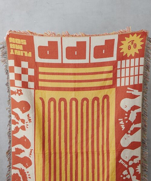 BIRTHDAY BAR（バースデイバー）の「【クリエイター「FLINT MASON」× BIRTHDAY BAR 初コラボ！】POTLUCK PASTA PARTYスローケット（ブランケット・レディース・オレンジ/グリーン・0）」の21枚目の写真