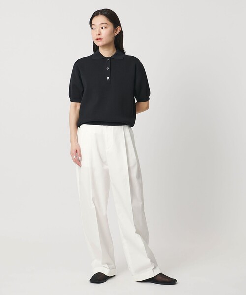 MARW UNITED ARROWS(マルゥ ユナイテッドアローズ)の「<MARW UNITED ARROWS>タック ダブル チノパンツ(チノパンツ・レディース・ブラック/ベージュ/オフホワイト・38/36)」の11枚目の写真