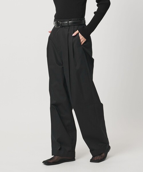 MARW UNITED ARROWS(マルゥ ユナイテッドアローズ)の「<MARW UNITED ARROWS>タック ダブル チノパンツ(チノパンツ・レディース・ブラック/ベージュ/オフホワイト・38/36)」の12枚目の写真