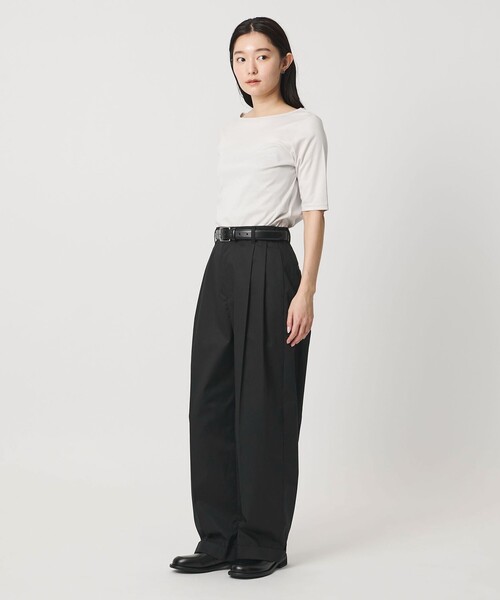 MARW UNITED ARROWS(マルゥ ユナイテッドアローズ)の「<MARW UNITED ARROWS>タック ダブル チノパンツ(チノパンツ・レディース・ブラック/ベージュ/オフホワイト・38/36)」の13枚目の写真