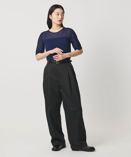 MARW UNITED ARROWS(マルゥ ユナイテッドアローズ)の「<MARW UNITED ARROWS>タック ダブル チノパンツ(チノパンツ・レディース・ブラック/ベージュ/オフホワイト・38/36)」の14枚目の写真