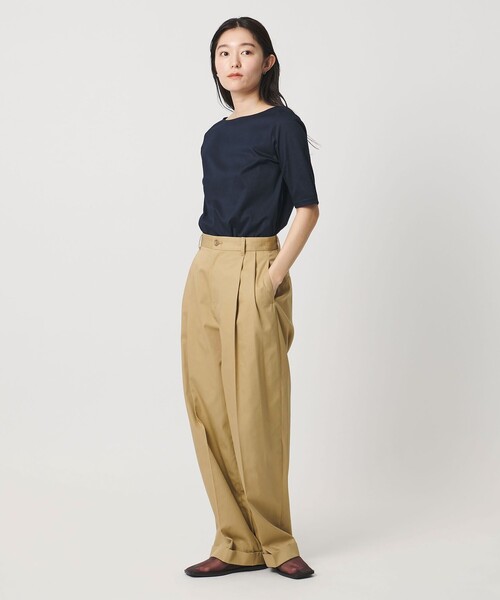 MARW UNITED ARROWS(マルゥ ユナイテッドアローズ)の「<MARW UNITED ARROWS>タック ダブル チノパンツ(チノパンツ・レディース・ブラック/ベージュ/オフホワイト・38/36)」の17枚目の写真
