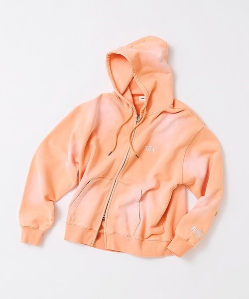 トップス WIND AND SEA LOGO ZIP SWEATSHIRT SULFUR DYEING LOGO ZIP SWEATSHIRT（パーカー）｜WIND AND SEA