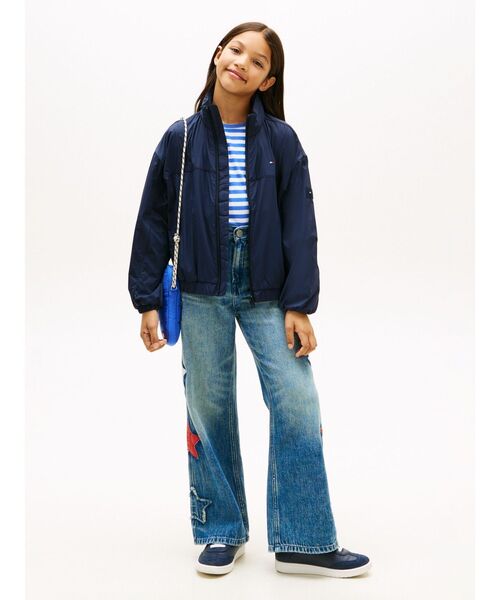 TOMMY HILFIGER（トミーヒルフィガー）の「KIDS ウィンドブレーカージャケット（ナイロンジャケット・キッズ・マルチ・130cm/160cm/150cm/140cm）」の5枚目の写真