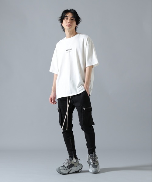 A4A（エーフォーエー）の「【WEB&DEPOT限定】A4A/エーフォーエー/COMES IN S/S TEE（Tシャツ/カットソー・メンズ・ホワイト/ブラック・M）」の7枚目の写真