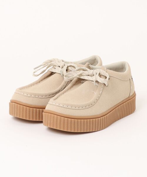 U.S. POLO ASSN.(ユーエスポロアッスン)の「【U.S.POLO ASSN.】ユーエスポロアッスン 厚底モカシンシューズ PLL00954(モカシン/デッキシューズ・レディース・ブラック/ベージュ・23.0cm/23.5cm/24.0cm/24.5cm)」の2枚目の写真