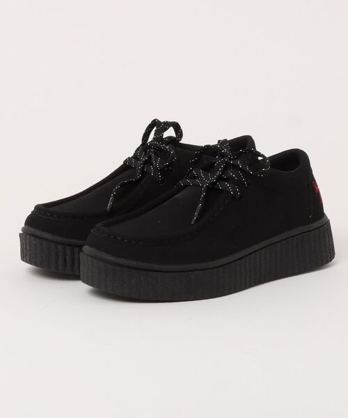 U.S. POLO ASSN.(ユーエスポロアッスン)の「【U.S.POLO ASSN.】ユーエスポロアッスン 厚底モカシンシューズ PLL00954(モカシン/デッキシューズ・レディース・ブラック/ベージュ・23.0cm/23.5cm/24.0cm/24.5cm)」の1枚目の写真