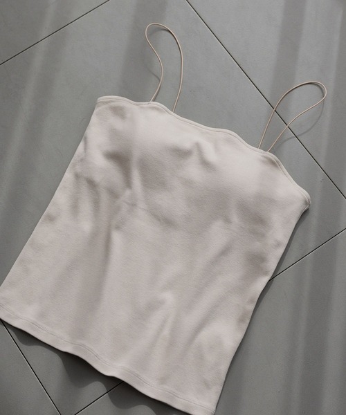 BABYLONE（バビロン）の「パット付きキャミ（キャミソール・レディース・ブラック/ベージュ/ホワイト・フリー）」の3枚目の写真