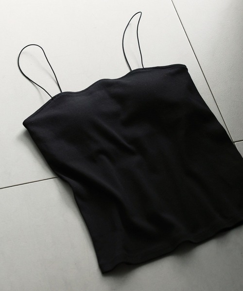 BABYLONE（バビロン）の「パット付きキャミ（キャミソール・レディース・ブラック/ベージュ/ホワイト・フリー）」の2枚目の写真