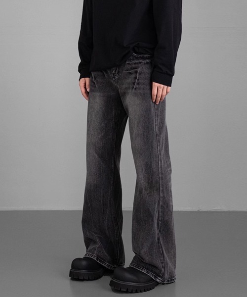 Ressaca（レサーカ）の「ルーズストレートデニムパンツ（デニムパンツ・メンズ・ブラック/ブルー・M/L/XL）」の12枚目の写真