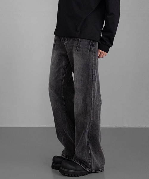 Ressaca（レサーカ）の「ルーズストレートデニムパンツ（デニムパンツ・メンズ・ブラック/ブルー・M/L/XL）」の13枚目の写真