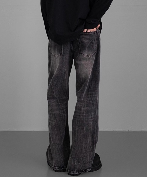 Ressaca（レサーカ）の「ルーズストレートデニムパンツ（デニムパンツ・メンズ・ブラック/ブルー・M/L/XL）」の16枚目の写真