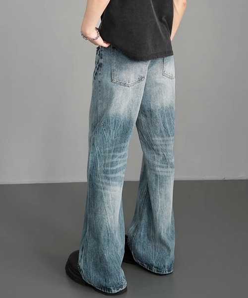 Ressaca（レサーカ）の「ルーズストレートデニムパンツ（デニムパンツ・メンズ・ブラック/ブルー・M/L/XL）」の8枚目の写真