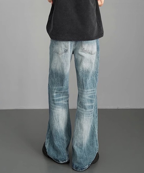 Ressaca（レサーカ）の「ルーズストレートデニムパンツ（デニムパンツ・メンズ・ブラック/ブルー・M/L/XL）」の9枚目の写真