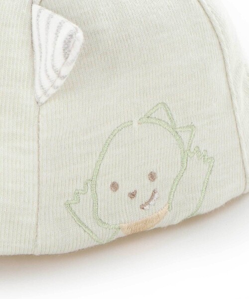 SLAP SLIP BABY（スラップスリップベビー）の「クマ&恐竜キャップベビー(46~48cm)（その他ベビー用品・キッズ・グリーン/ベージュ・48cm/46cm）」の6枚目の写真