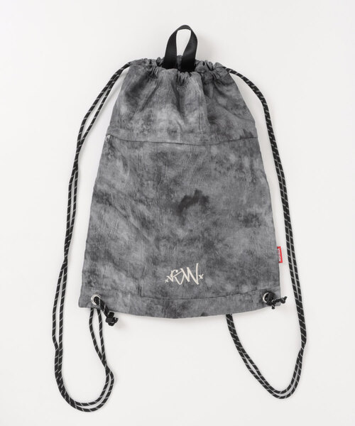 VISION STREET WEAR(ヴィジョンストリートウェア)の「【VISION STREET WEAR/ヴィジョンストリートウェア】スモーク加工ナップサック/ドローストリングバッグ(バックパック/リュック・メンズ・カーキ/ブラック・ONESIZE)」の10枚目の写真