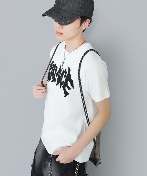 VISION STREET WEAR(ヴィジョンストリートウェア)の「【VISION STREET WEAR/ヴィジョンストリートウェア】スモーク加工ナップサック/ドローストリングバッグ(バックパック/リュック・メンズ・カーキ/ブラック・ONESIZE)」の16枚目の写真