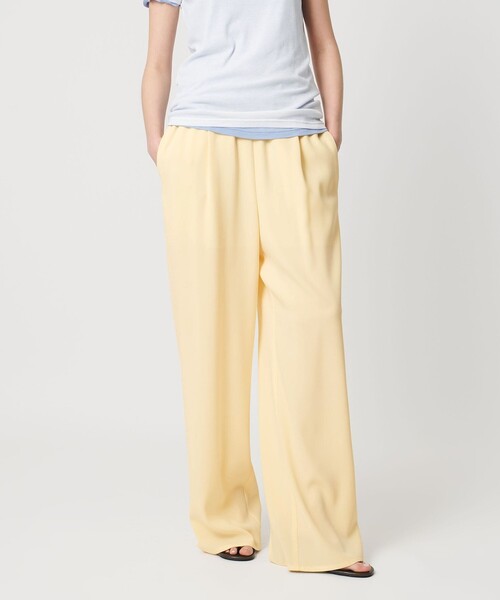 AEWEN MATOPH（イウエン マトフ）の「＜AEWEN MATOPH＞バックサテンイージーパンツ ‐ ウォッシャブル ‐（その他パンツ・レディース・ブラック/イエロー・36/38）」の2枚目の写真