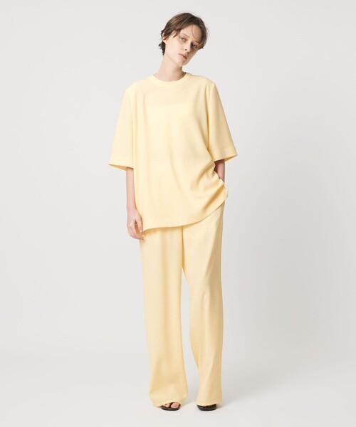 AEWEN MATOPH（イウエン マトフ）の「＜AEWEN MATOPH＞バックサテンイージーパンツ ‐ ウォッシャブル ‐（その他パンツ・レディース・ブラック/イエロー・36/38）」の10枚目の写真