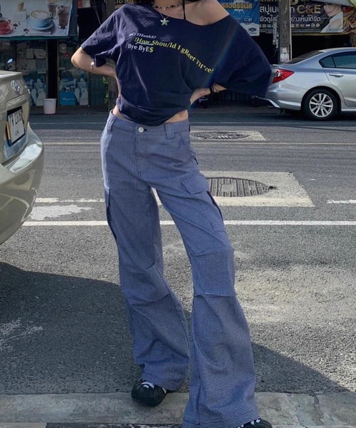 meJane（ミージェーン）の「オフショルライク ルーズシルエット ロゴＴシャツ（Tシャツ/カットソー・レディース・ネイビー/グレー/ホワイト・FREE）」の13枚目の写真