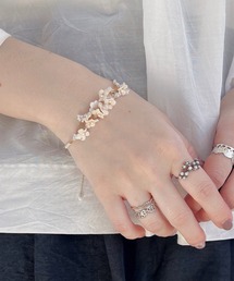 m.soeur | ランタナとガラスビーズのブレスレット(ブレスレット)