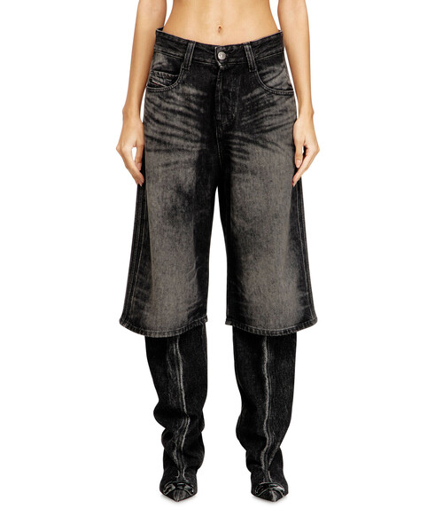 DIESEL（ディーゼル）の「メンズ デニムショートパンツ D-ENIM-M-SHORT-S（デニムパンツ・メンズ・ブラック系その他・30inch/32inch/28inch）」の2枚目の写真