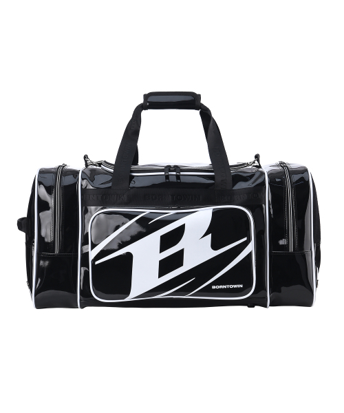 BORN TO WIN（ボーントゥウィン）の「SYMBOL LOGO ENAMEL DUFFLE BAG [BLACK]（ボストンバッグ・メンズ・その他・F）」の2枚目の写真