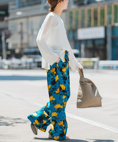 Spick & Span(スピックアンドスパン)の「《新色有り / 追加》リネンミックス2WAYプルオーバー(ニット/セーター・レディース・ホワイト/ベージュ/ブルー/ピンク系その他・FREE)」の16枚目の写真