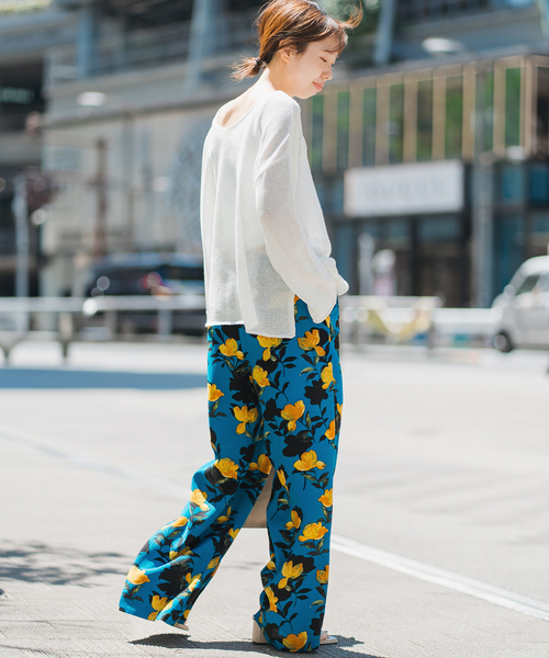 Spick & Span(スピックアンドスパン)の「《新色有り / 追加》リネンミックス2WAYプルオーバー(ニット/セーター・レディース・ホワイト/ベージュ/ブルー/ピンク系その他・FREE)」の17枚目の写真