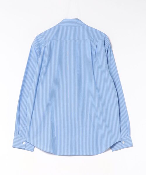 CrawLey edge(クローリーエッジ)の「【CrawLey edge/ クローリーエッジ】 Cotton Stripe Regular Shirt/ コットン ストライプ レギュラー シャツ(シャツ/ブラウス・メンズ・ブルー・LARGE/MEDIUM)」の8枚目の写真