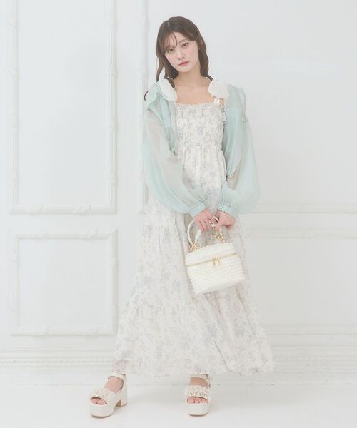 MAJESTIC LEGON(マジェスティックレゴン)の「エアリーシアーフードブルゾン(シャツ/ブラウス・レディース・ピンク/グリーン/グレー/アイボリー/ブラック・MEDIUM)」の15枚目の写真