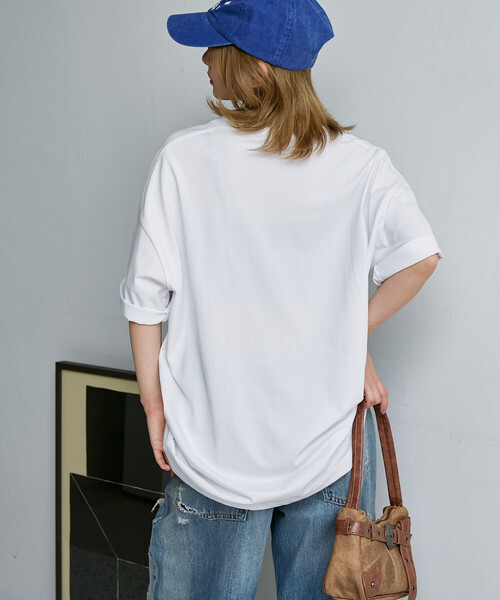 PUBLUX(パブリュクス)の「PUBLUX/パブリュクス <機能性素材>LOVEPOP キャット プリント Tシャツ 限定展開(Tシャツ/カットソー・レディース・ブラウン/ホワイト/グレー・MEDIUM/LARGE/SMALL)」の5枚目の写真