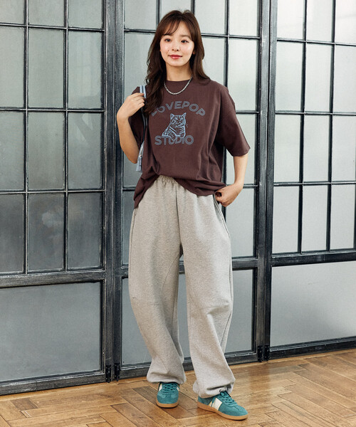PUBLUX(パブリュクス)の「PUBLUX/パブリュクス <機能性素材>LOVEPOP キャット プリント Tシャツ 限定展開(Tシャツ/カットソー・レディース・ブラウン/ホワイト/グレー・MEDIUM/LARGE/SMALL)」の14枚目の写真