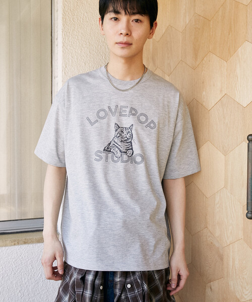 PUBLUX(パブリュクス)の「PUBLUX/パブリュクス <機能性素材>LOVEPOP キャット プリント Tシャツ 限定展開(Tシャツ/カットソー・レディース・ブラウン/ホワイト/グレー・MEDIUM/LARGE/SMALL)」の19枚目の写真