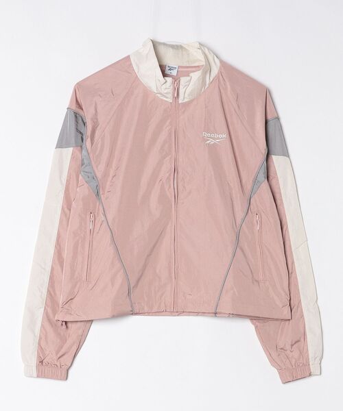 Reebok（リーボック）の「【別注】リーボック  REEBOK WIND   JACKET 限定コラボ（ナイロンジャケット・レディース・アイボリー/チャコールグレー/ピンク・L/M）」の8枚目の写真