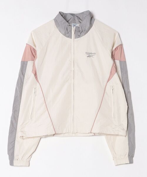 Reebok（リーボック）の「【別注】リーボック  REEBOK WIND   JACKET 限定コラボ（ナイロンジャケット・レディース・アイボリー/チャコールグレー/ピンク・L/M）」の7枚目の写真