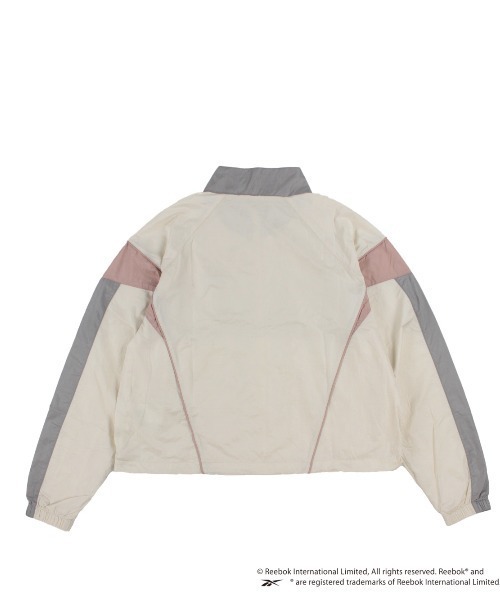 Reebok（リーボック）の「【別注】リーボック  REEBOK WIND   JACKET 限定コラボ（ナイロンジャケット・レディース・アイボリー/チャコールグレー/ピンク・L/M）」の13枚目の写真