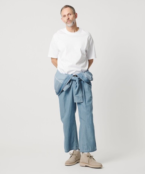 Pheeta（フィータ）の「＜Pheeta＞Trinity デニム オールインワン ‐MENS‐ / PH015CMen-PT5D（サロペット/オーバーオール・メンズ・ライトブルー/ブラック・1/2）」の4枚目の写真