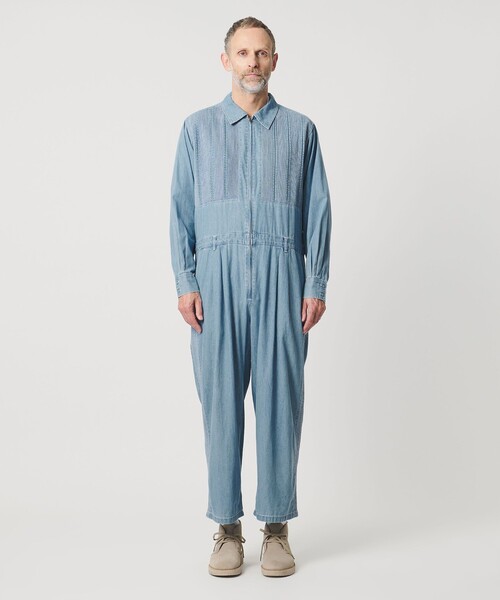 Pheeta（フィータ）の「＜Pheeta＞Trinity デニム オールインワン ‐MENS‐ / PH015CMen-PT5D（サロペット/オーバーオール・メンズ・ライトブルー/ブラック・1/2）」の7枚目の写真