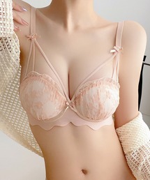 【新作登場】レディース レースブラ カップ付き ノンワイヤー ブラジャー きれいめ